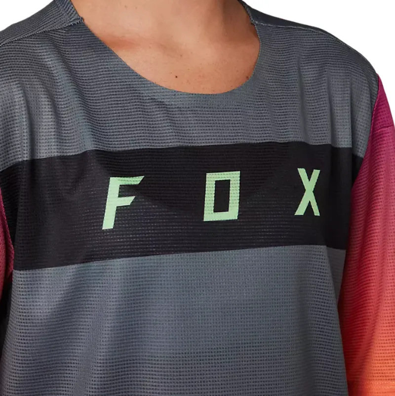 Fox Racing Youth Flexair Short Sleeve Jersey in Pewter-3